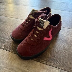 Vans Maroon and Pink Casual Sneakers